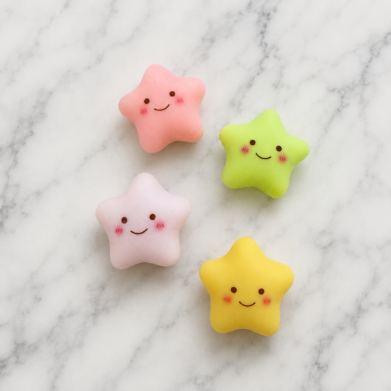 Kawaii Pastel Star Beads (S/4)