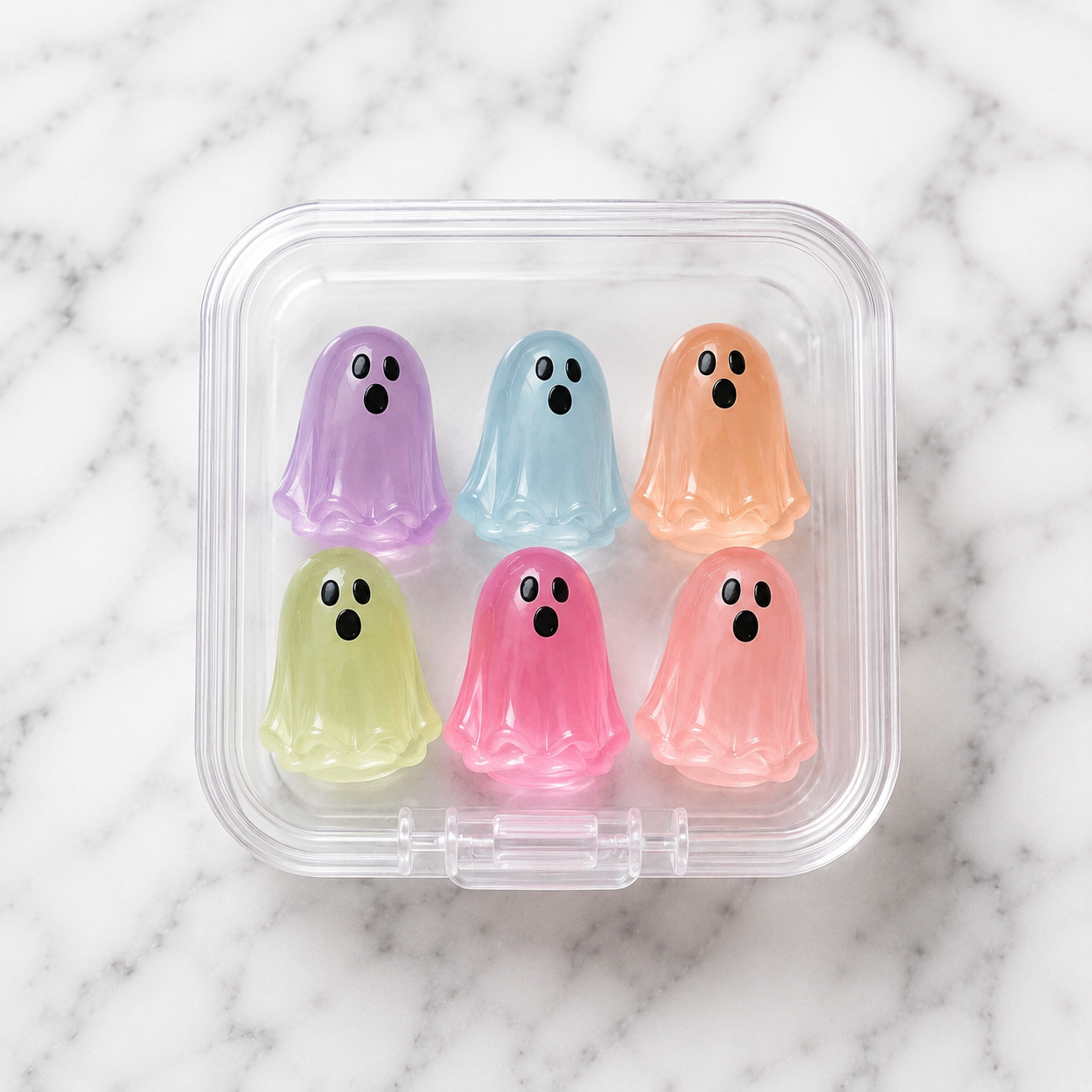 Tiny Pastel Boos (S/6)