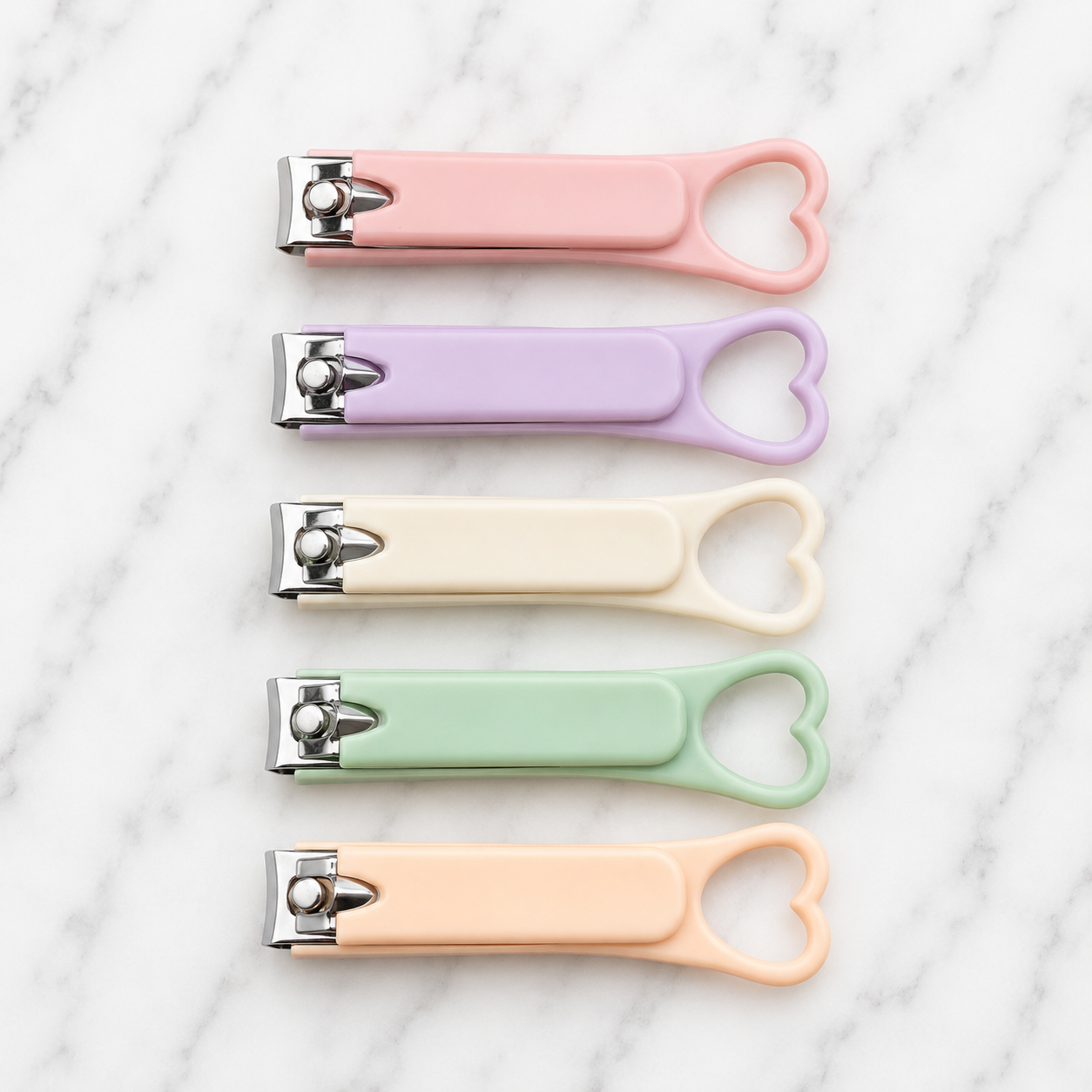 Heart Shaped Pastel Nail Clippers