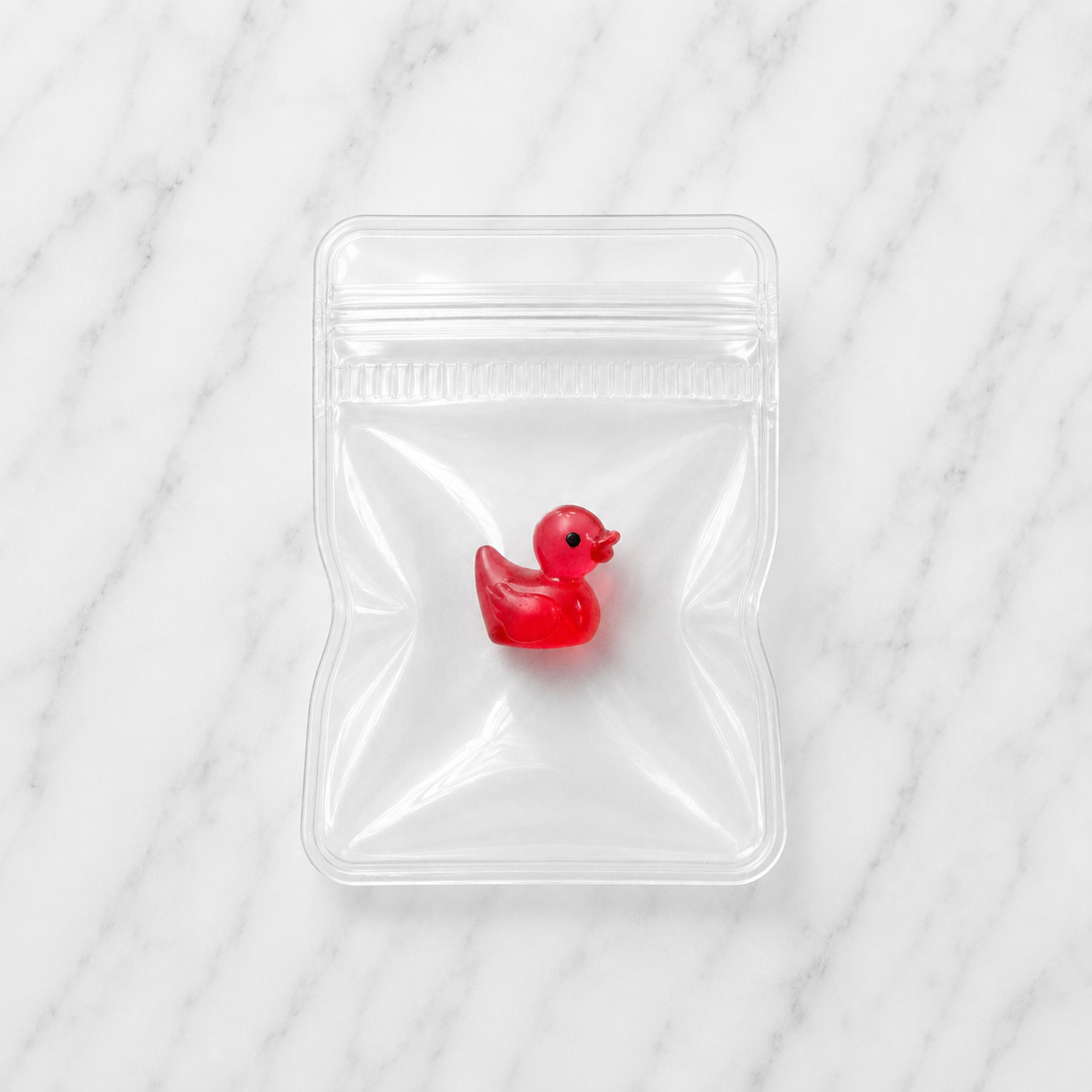 Tiny Tiny Duck Hues - Translucent Red