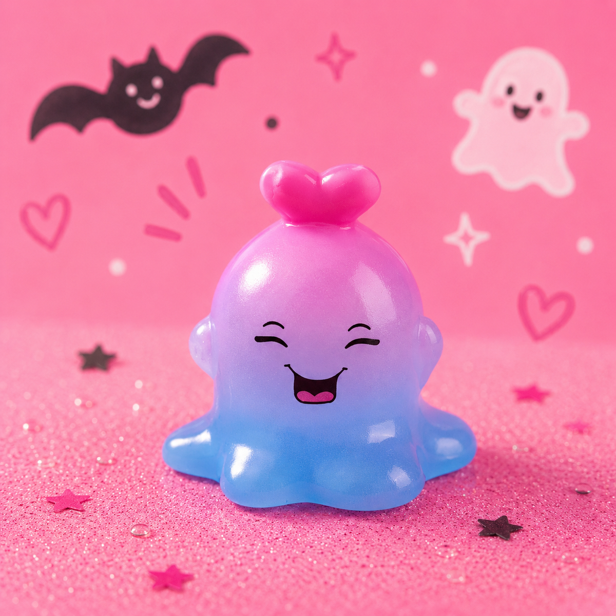 Spooky Ghost / Octopus - Translucent Pink/Blue