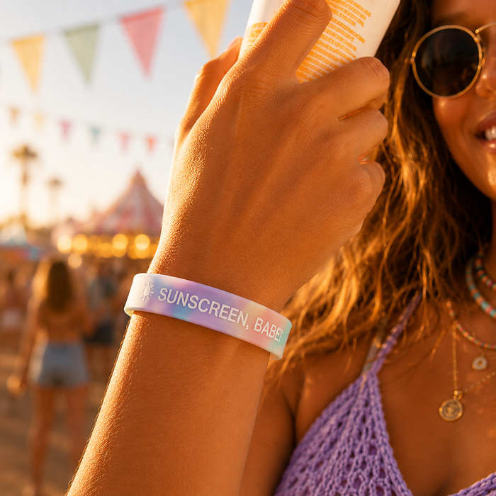 Paste Tye Dye "Sunscreen, Babe" Bracelet