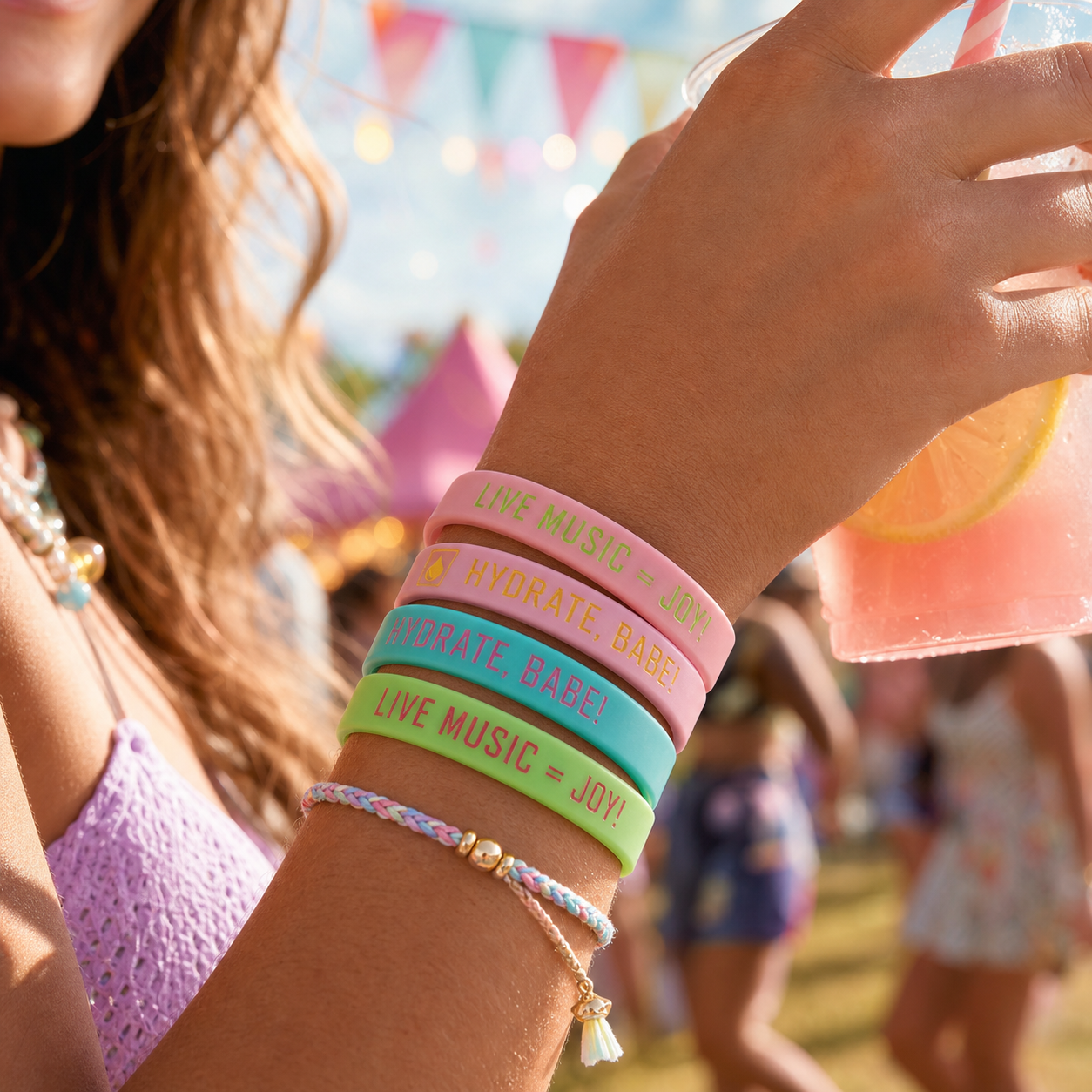 Hydrate Babe Festival Bracelet